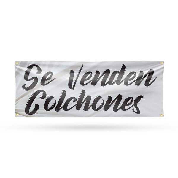 Signmission Se Venden Colchones, 18 Inch x 48 Inch, Vinyl Banner - B-30850