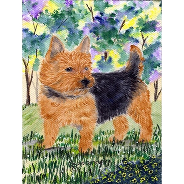 Carolines Treasures Norwich Terrier Flag Canvas - House Size - SS8218CHF