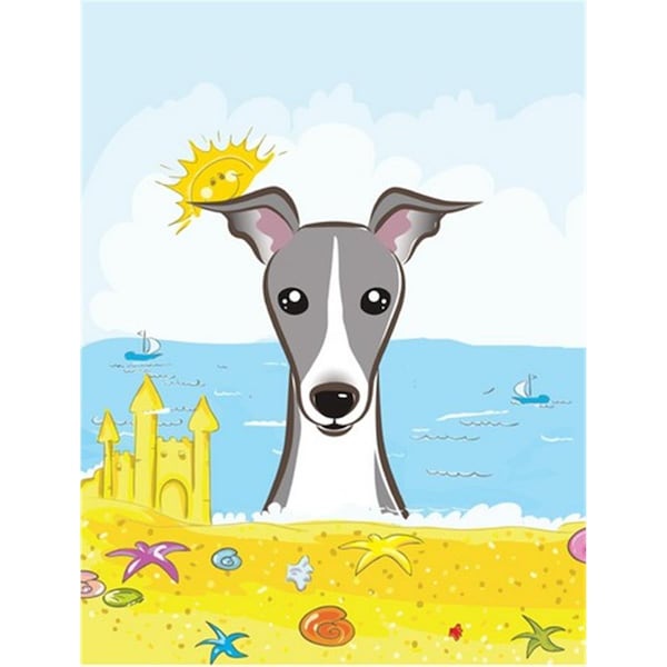 Patioplus Italian Greyhound Summer Beach Flag Garden - PA256233