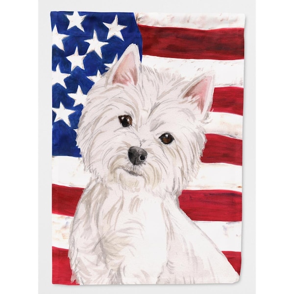 Patioplus Westie Patriotic Flag - Garden Size - PA2551602