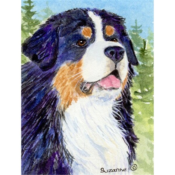 Carolines Treasures 28 x 40 In. Bernese Mountain Dog Flag Canvas- House Size - SS8867CHF