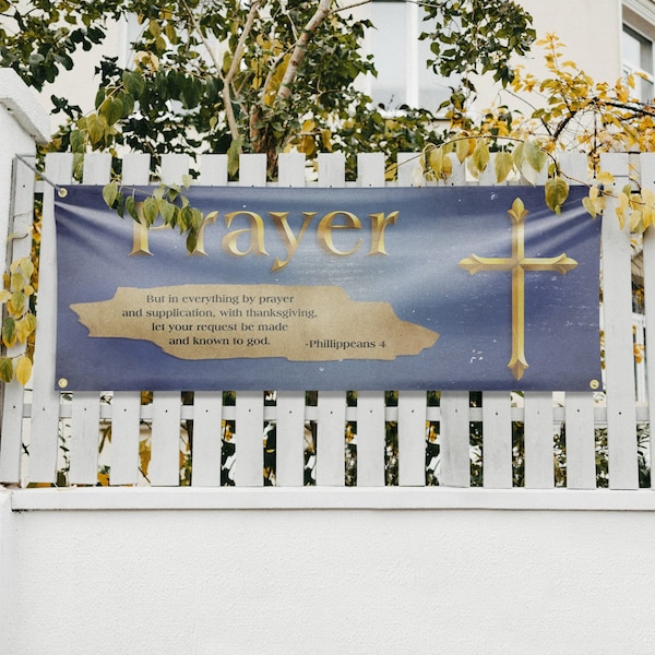 Signmission Jesus Prayer, 18 Inch x 48 Inch, Vinyl Banner - B-30710