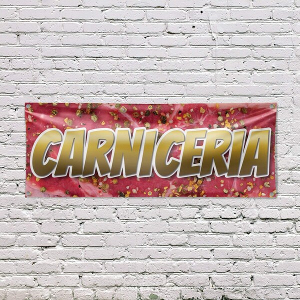 Signmission Carniceria, 24 Inch x 72 Inch, Vinyl Banner - B-72-30504
