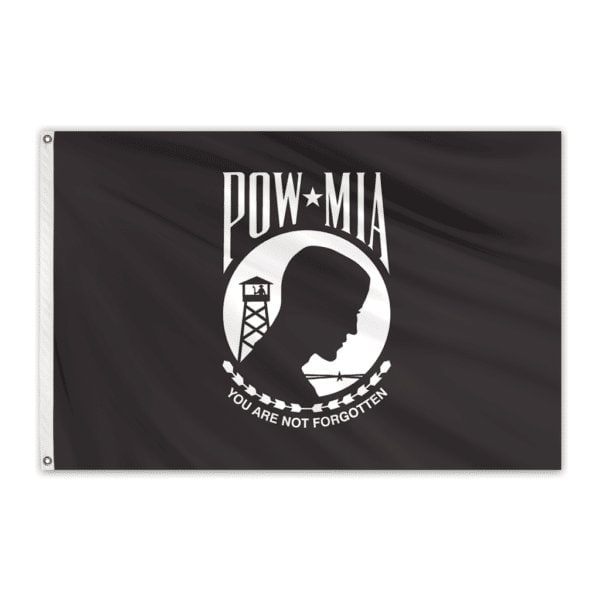 Global Flags Unlimited POW MIA Outdoor Nylon Flag 12"x18" Single Sided - 203872