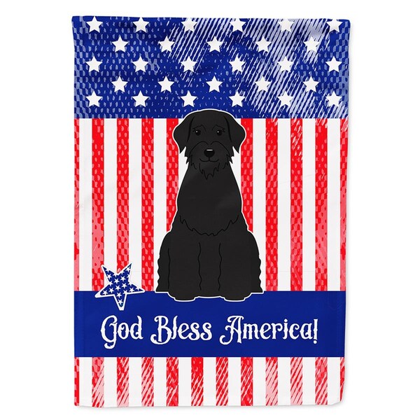 Carolines Treasures Patriotic USA Giant Schnauzer Flag Canvas House Size - BB3061CHF
