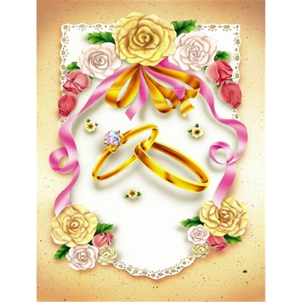 Patioplus Wedding Rings Flag Canvas House Size - PA2557872