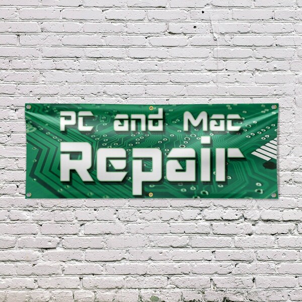 Signmission PC and Mac Repair, 24 Inch x 72 Inch, Vinyl Banner - B-72-30781