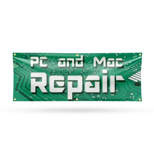 Signmission PC and Mac Repair, 24 Inch x 72 Inch, Vinyl Banner - B-72-30781