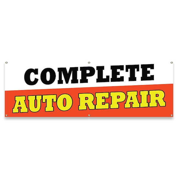 Signmission Complete Auto Repair Banner Concession Stand Food Truck Single Sided - B-72-30037