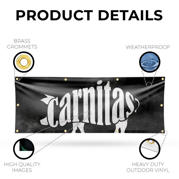 Signmission Carnitas, 36 Inch x 96 Inch, Vinyl Banner - B-96-30505