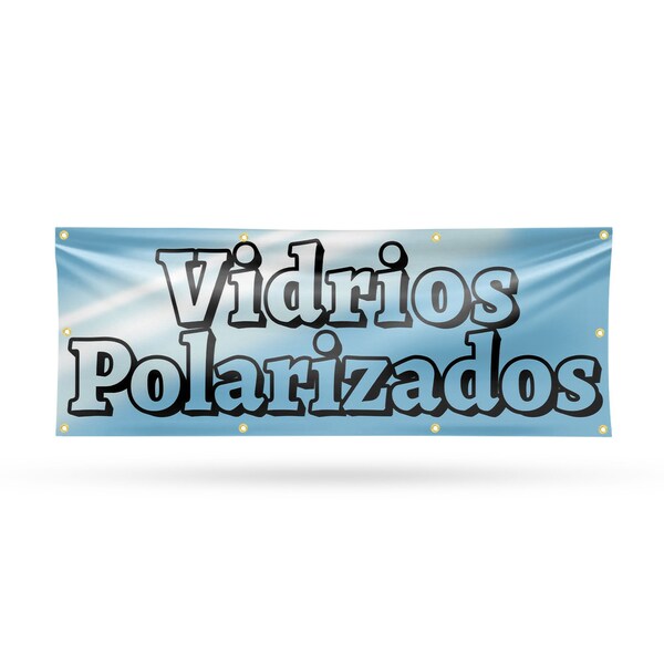 Signmission Vidrios Polarizados, 36 Inch x 96 Inch, Vinyl Banner - B-96-30917
