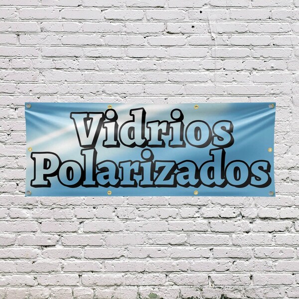 Signmission Vidrios Polarizados, 36 Inch x 96 Inch, Vinyl Banner - B-96-30917