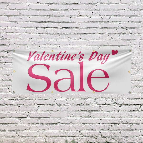 Signmission Valentines Day Sale, 36 Inch x 96 Inch, Vinyl Banner - B-96-30905