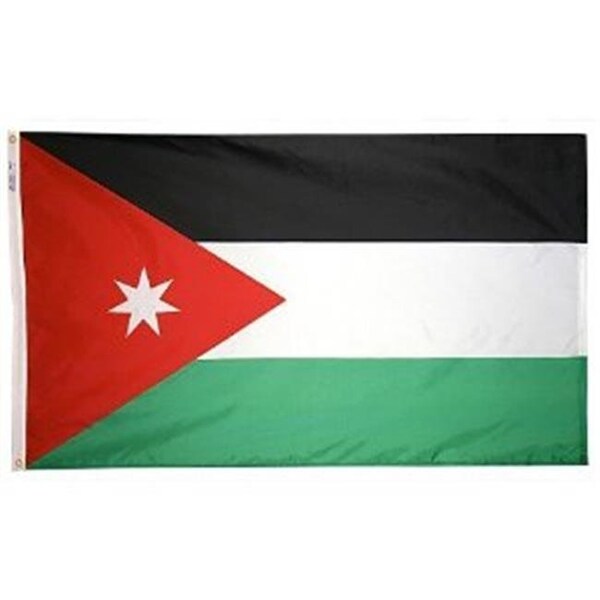 Annin Flagmakers Annin Flagmakers 194378 3 ft. x 5 ft. Nyl-Glo Jordan Flag - 194378