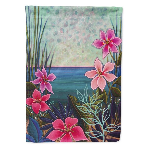 Carolines Treasures 28 x 0.01 x 40 in. Paradise Flowers Canvas House Flag - PPD3008CHF
