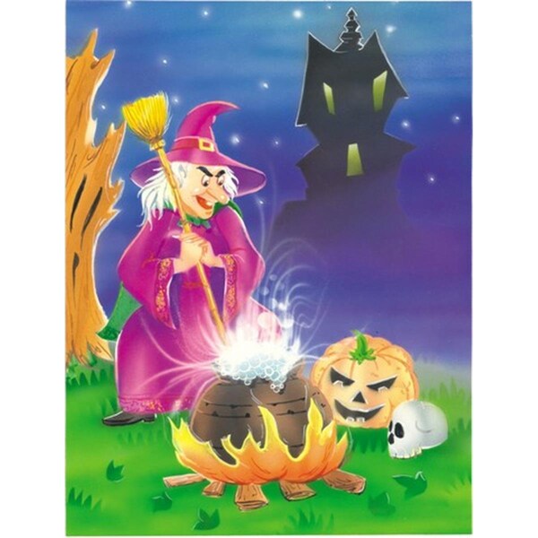 Patioplus Witch & Her Castle Flag Canvas House Size - PA2557036