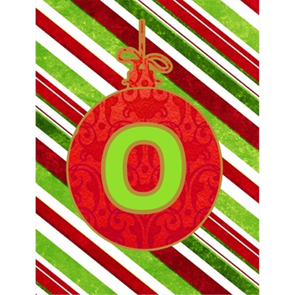 Patioplus Christmas Oranment Holiday Letter O Monogram Initial Flag Garden Size - PA3424205