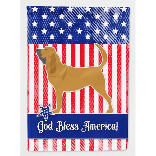 Patioplus USA Patriotic Bloodhound Flag Garden Size - PA3381522
