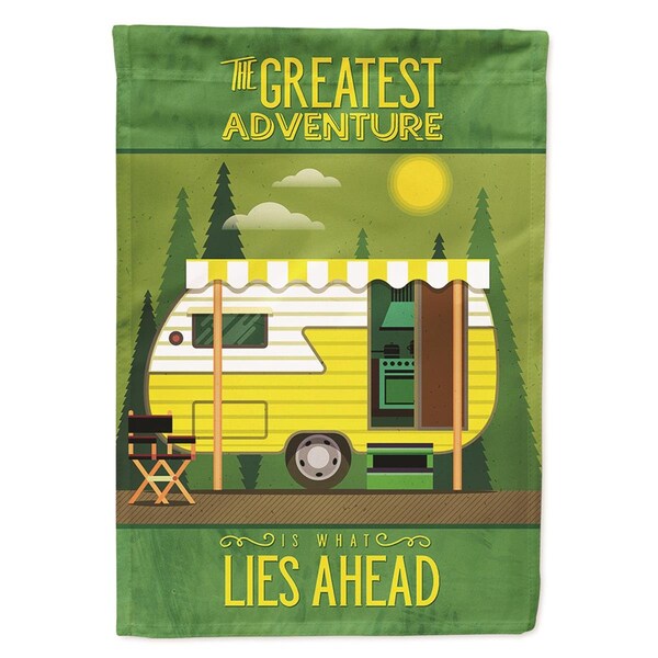 Patioplus Greatest Adventure Retro Camper Garden Size Flag - PA3406535