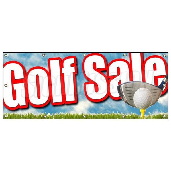 Signmission GOLF SALE BANNER SIGN golfing shop signs ball club pro bags golfer - B-120 GOLF