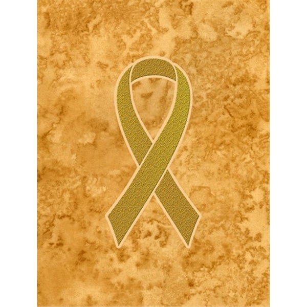 Patioplus Gold Ribbon For Childhood Cancer Awareness Flag Garden Size - PA55408