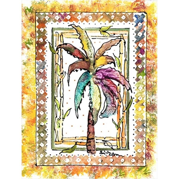 Patioplus Palm Tree Canvas Flag - House Size, 28 x 40 in. - PA2554481