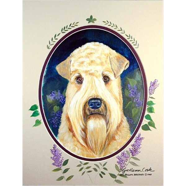 Carolines Treasures 28 x 40 in. Wheaten Terrier Soft Coated House Size Canvas Flag - 7254CHF