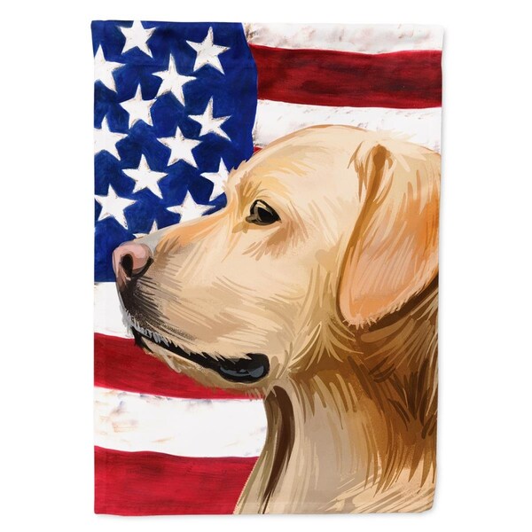 Patioplus Labrador Retriever American Canvas House Flag - 28 x 0.01 x 40 in. - PA2553173