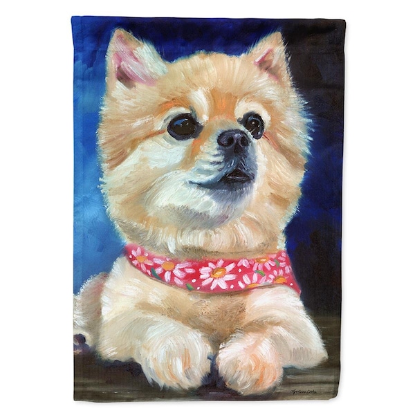 Patioplus Fancy Bandana Pomeranian Puppy Flag Canvas House Size - PA1551993