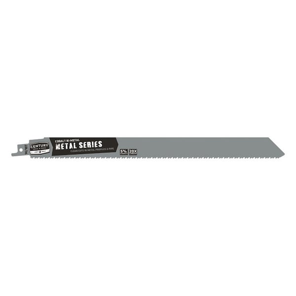 Century Drill & Tool Recip Blade Metal Series 14/18Tx12" 1" W .042 Thick 1/2 Univ Shank 1Pc - 7198