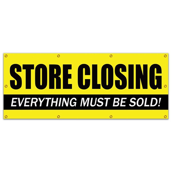 Signmission Store Closing, 36 Inch x 96 Inch, Banner - B-96 STORE CLOSING