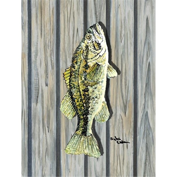Patioplus 28 x 40 in. Fish Bass Flag Canvas House Size - PA631485