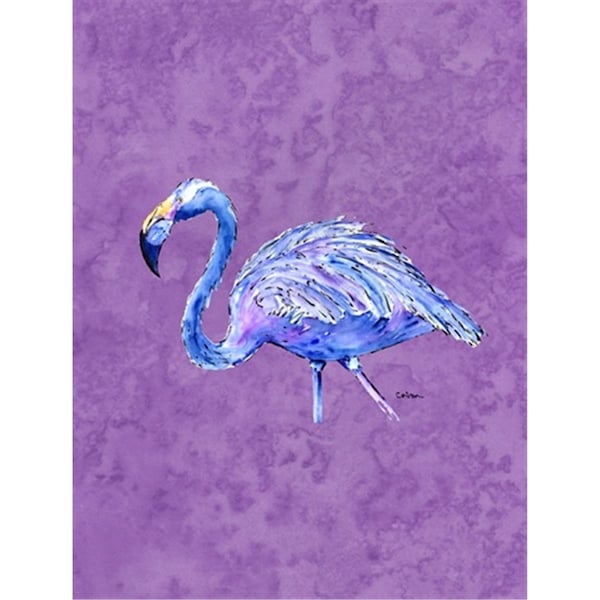 Patioplus 11 x 15 In. Flamingo On Purple Flag; Garden Size - PA719366