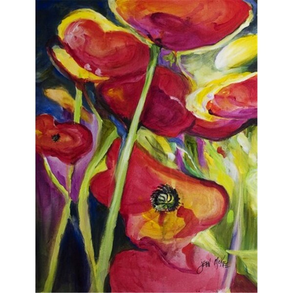 Carolines Treasures Poppies Flag Garden Size - JMK1173GF