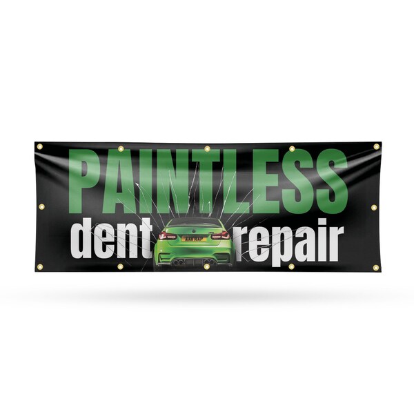 Signmission Paintless Dent Repair, 48 Inch x 120 Inch, Vinyl Banner - B-120-30773