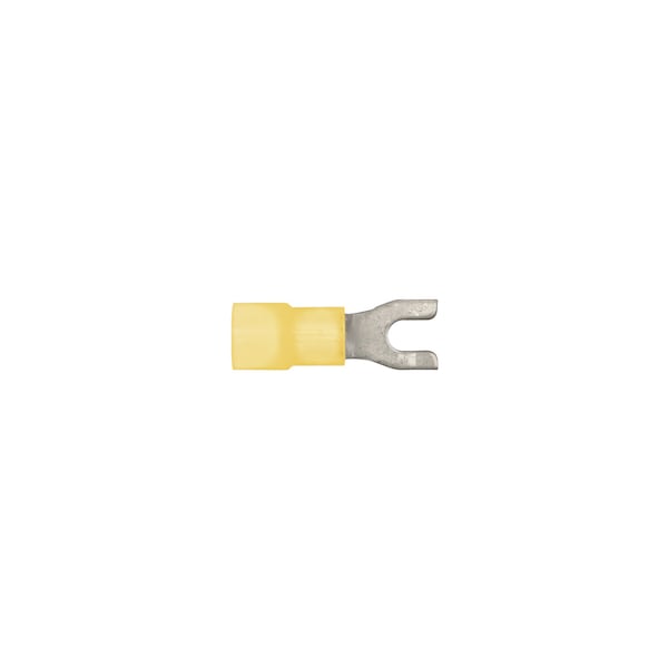 Disco de nylon amarillo de 12-10 terminal #6 tamaño de perno tipo pala paquete de 25 - 3643PK