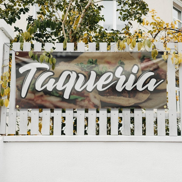 Signmission Taqueria, 18 Inch x 48 Inch, Vinyl Banner - B-30880
