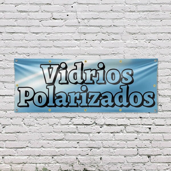 Signmission Vidrios Polarizados, 48 Inch x 120 Inch, Vinyl Banner - B-120-30917