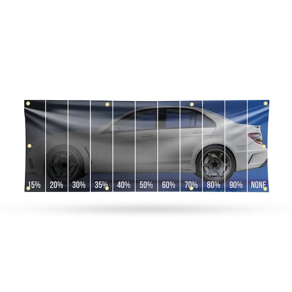 Signmission Window Tinting Percentage, 36 Inch x 96 Inch, Vinyl Banner - B-96-30946