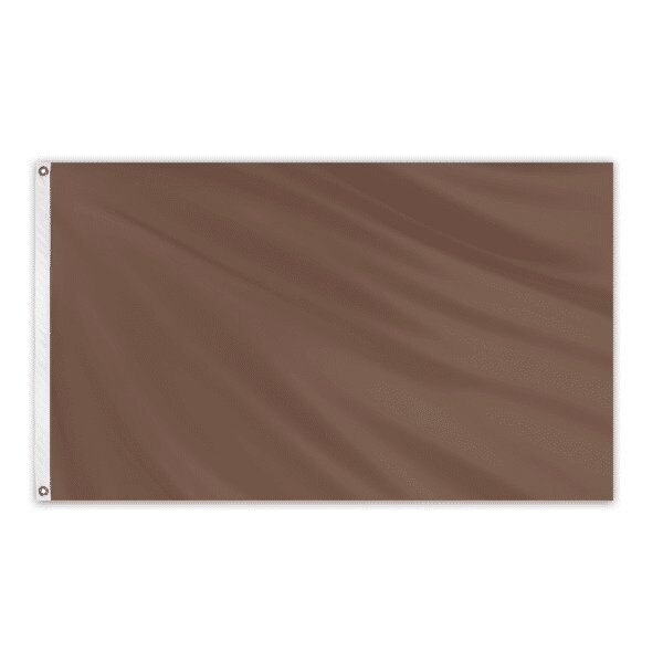 Global Flags Unlimited Solid Color Outdoor Nylon Flag 3' x 5' - Brown - 204655