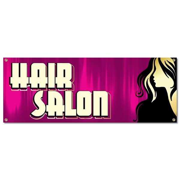 Signmission Hair Salon, 18 Inch, Banner - B-30384