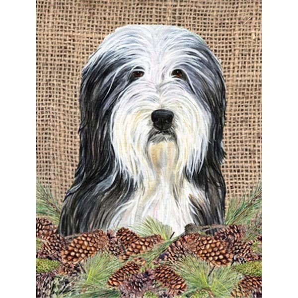 Patioplus 11 x 15 In. Bearded Collie Flag; Garden Size - PA247189