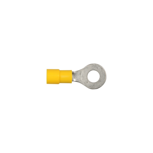 Disco de vinilo amarillo de 12-10 terminales de tornillo de 1/4" tamaño de anillo tipo PK100 - 3539PK