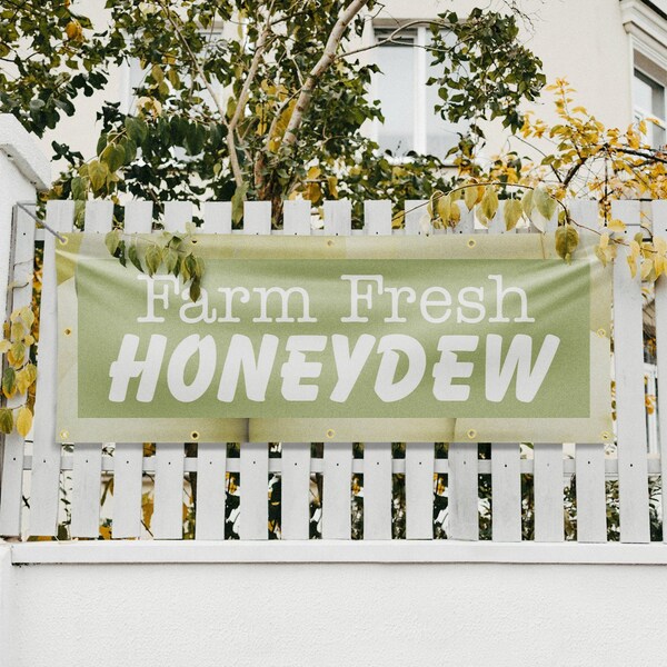 Signmission Farm Fresh Honeydew, 48 Inch x 120 Inch, Vinyl Banner - B-120-30597