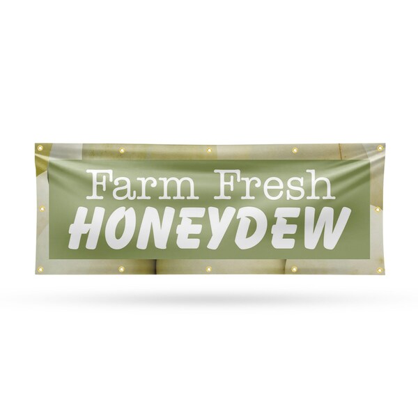 Signmission Farm Fresh Honeydew, 48 Inch x 120 Inch, Vinyl Banner - B-120-30597