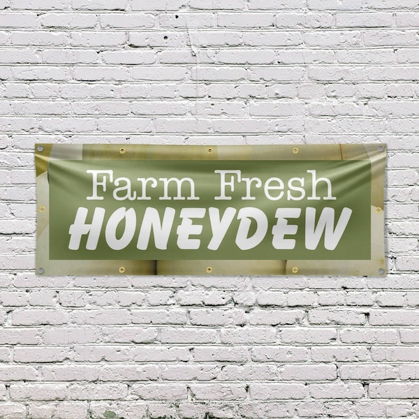 Signmission Farm Fresh Honeydew, 48 Inch x 120 Inch, Vinyl Banner - B-120-30597