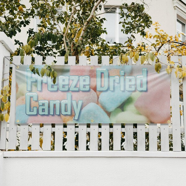 Signmission Freeze Dried Candy, 24 Inch x 72 Inch, Vinyl Banner - B-72-30649