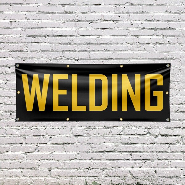 Signmission Welding, 36 Inch x 96 Inch, Vinyl Banner - B-96-30938