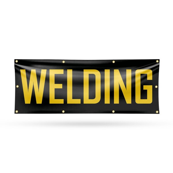 Signmission Welding, 36 Inch x 96 Inch, Vinyl Banner - B-96-30938