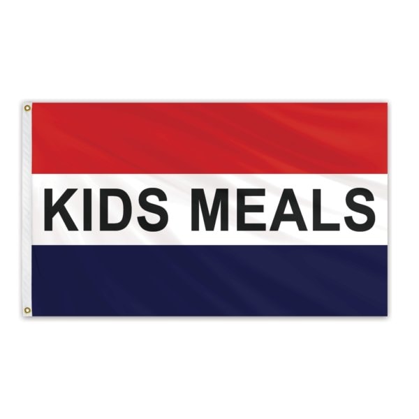 Global Flags Unlimited Kids Meals Message Flag 3'x5' Standard Flag - 204883
